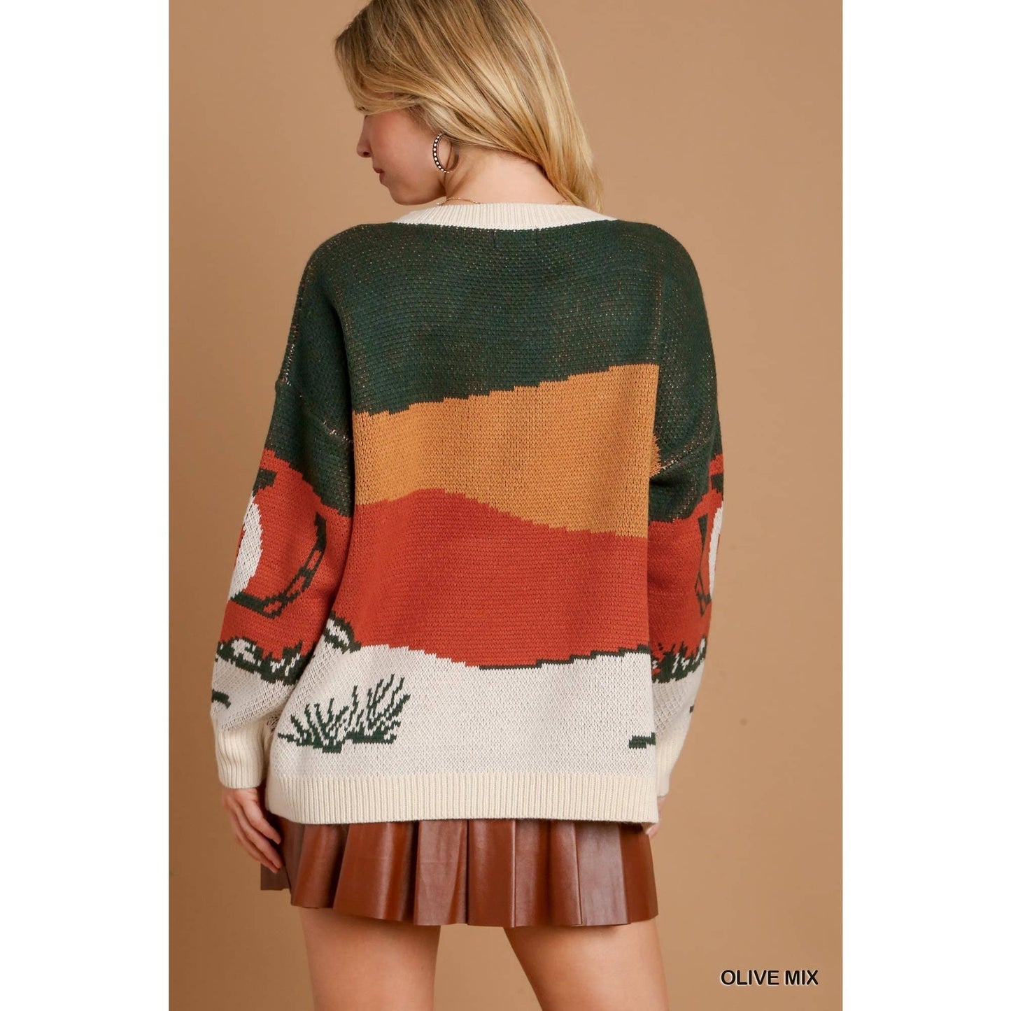 Cactus Pullover Sweater Top