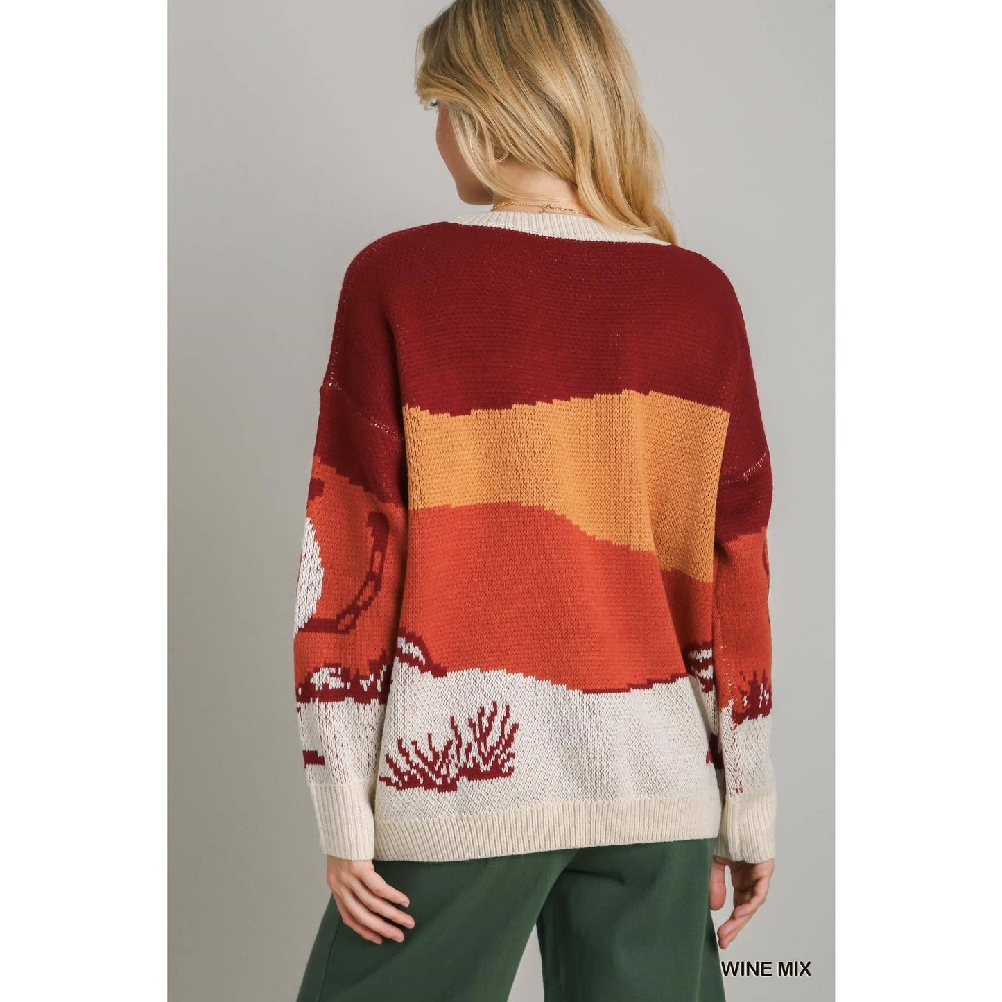 Cactus Pullover Sweater Top