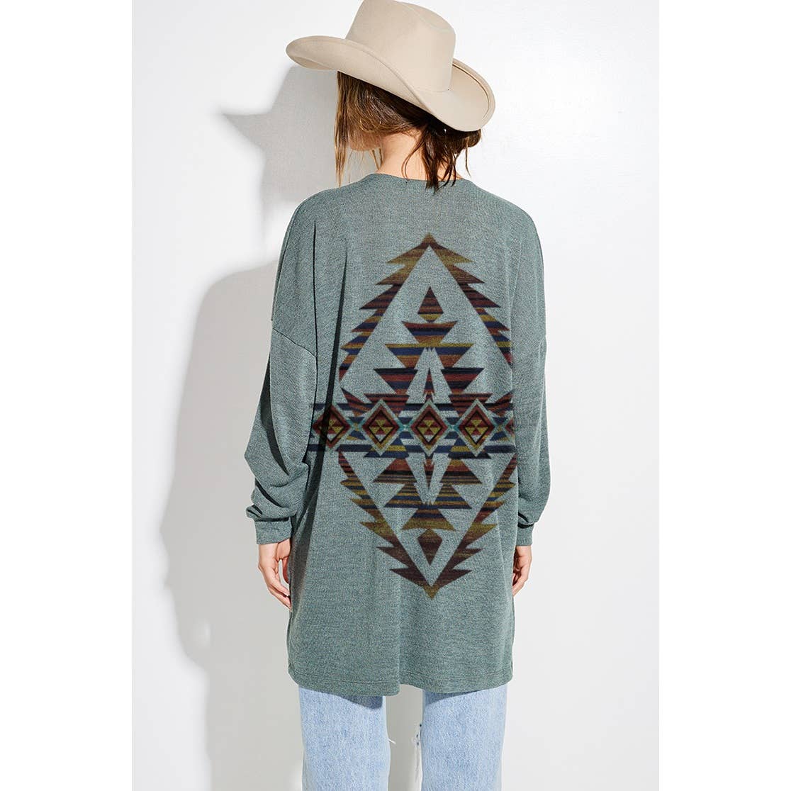 Aztec Knit casual style Cardigan