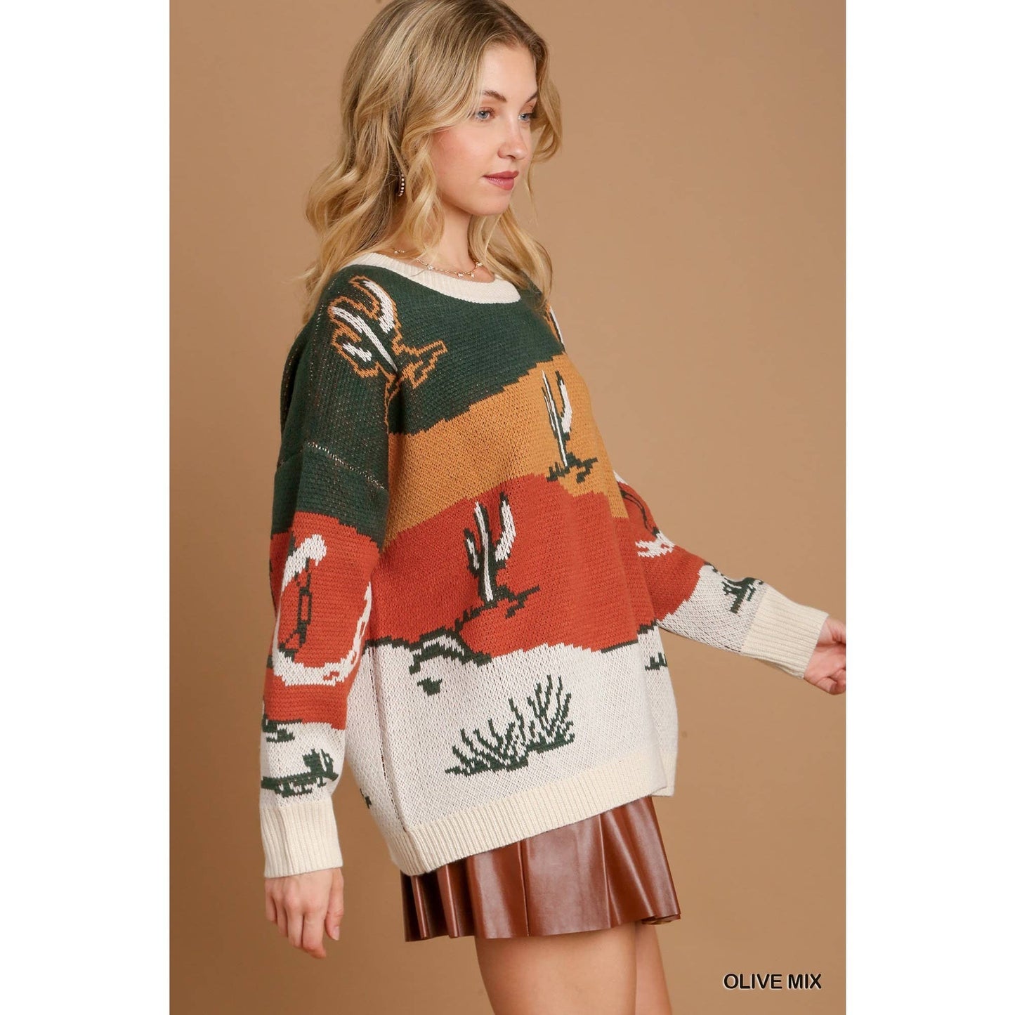 Cactus Pullover Sweater Top